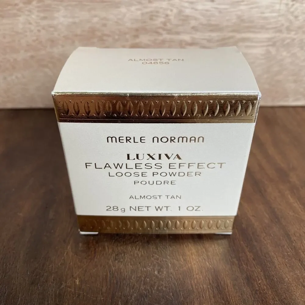 New Merle Norman Luxiva Lawless Effect Loose Powder 1 oz Almost Tan 04656